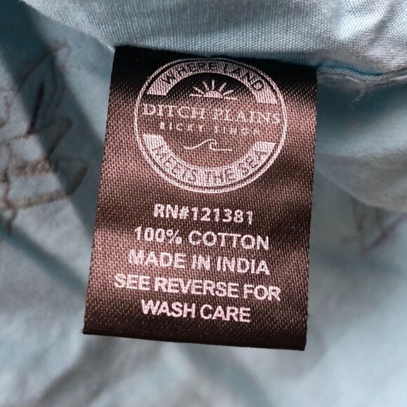 Ditch Plains Mens Hawaiian Shirt Size XL Short Sleeve Relaxed Casual Summer - Picture 6 of 9